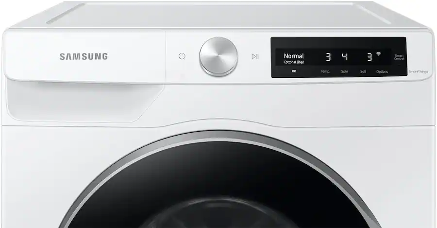 Samsung WW25B6900AW 2.5 cu. ft. High-Efficiency Stackable Smart Front Load Washer with Steam and AI Smart Dial (2022) — image 3